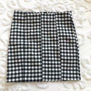 Free People Modern Femme Gingham Skirt NWT
